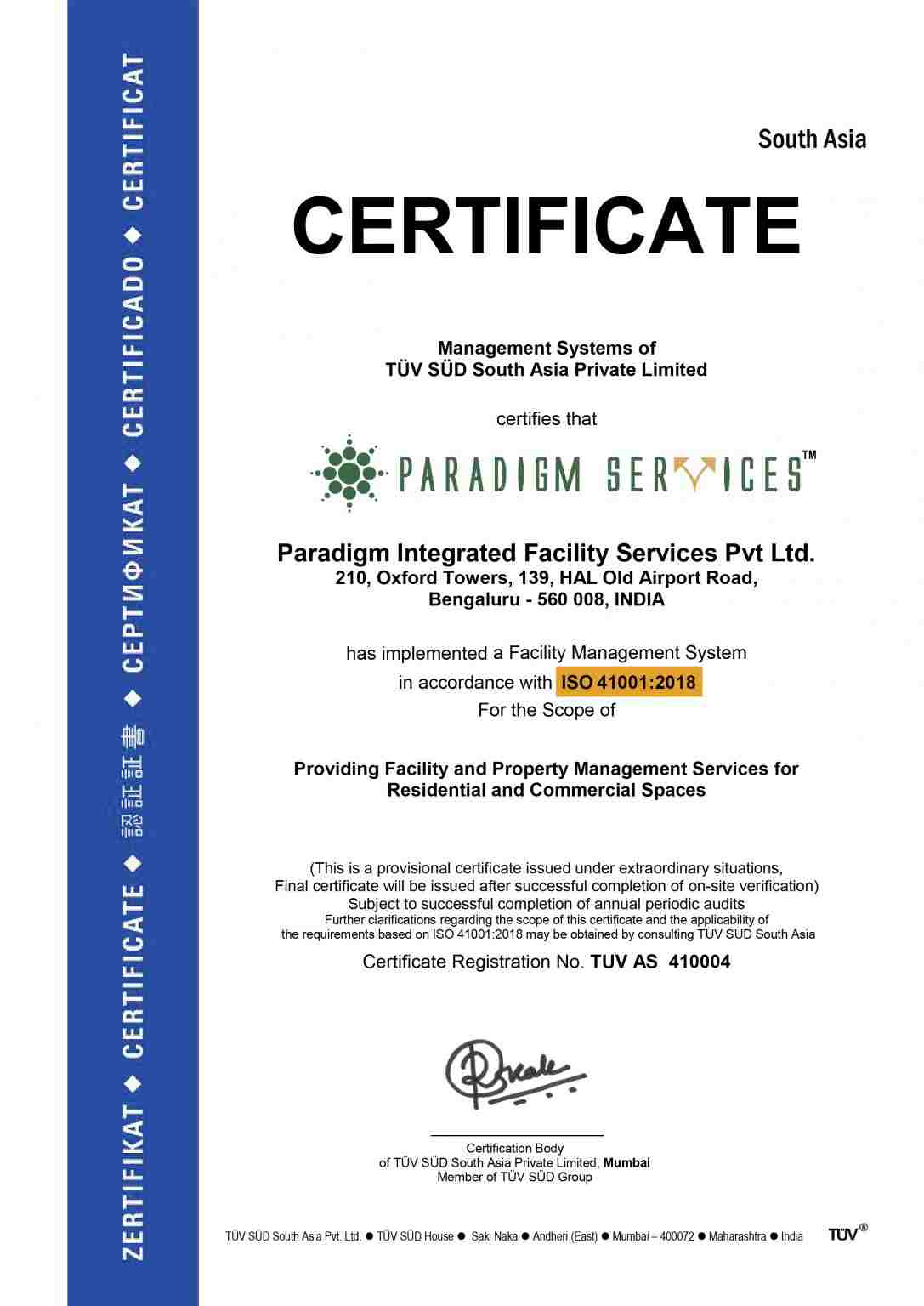 Paradigm Integrated Facility Management Services